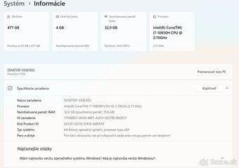 DELL Precision 7550 i7-10850H/32GB/500GB/NVIDIA Quadro - 13