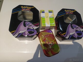 Pokémon sety - karty + plechovky - 13