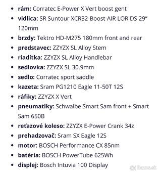 Nový elektrobicykel Corratec E-Power X-Vert Race Bosch 4 Gen - 13