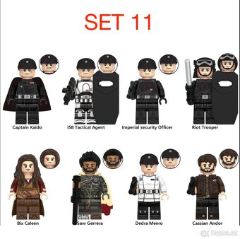 Rôzne figúrky Star Wars 5 (8ks) - typ lego - nové - 13