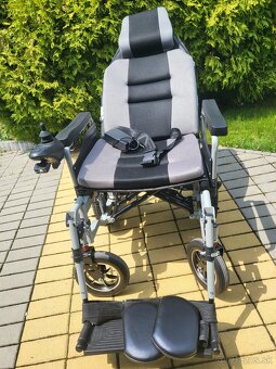 elektrický invalidný vozík XL 53cm do170kg novy 10km/h - 13