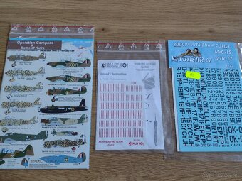 Plastikové modely 1:72 obtlačky - 13