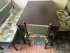 Jedalensky set - stol, lavice a stolicka - 13