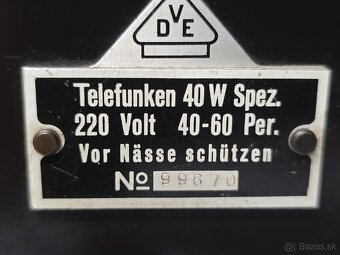 Roky 1929 –1930 ☆ TELEFUNKEN 40 W Spec. - 13