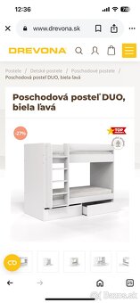 DREVONA poschodová extrémne pevná posteľ - 13