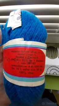 Rôzne priadze - retro zásoby, vlna, zmesi, rôzne farby - 13