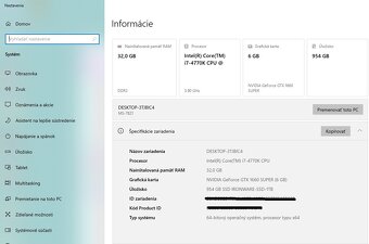 I7 4770K/GTX 1660 Super/32GB RAM/SSD 1TB/750W Zdroj - 13