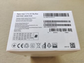 Xiaomi Redmi Note 12 Pro 5G.  6gb+2gb/128gb.  Modrá metalíza - 13