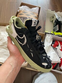 Nike Blazer LOW Acrnm Black White Noir Aura olive/blance - 13