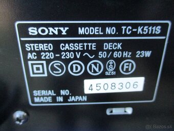 Sony TC-K511S REZERVOVANÝ - 13