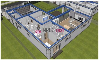 Exkluzívna novostavba 4-izbového bungalovu s dvojgarážou – T - 13