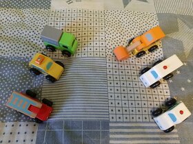 Viga drevené autíčka 6 ks - 13