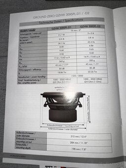 Subwoofer Ground Zero GZHW 30XSPL-D2 - 13