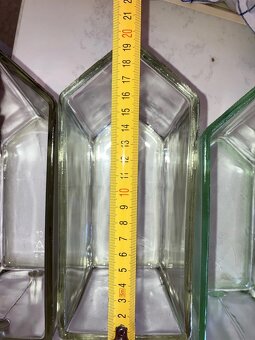 5 ks Sklenena doza, nadoba, zasobnik na pochutiny - 13