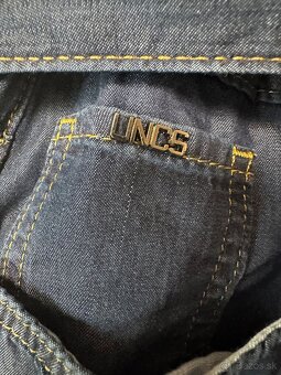 Džínsové dlhé šaty s opaskom zn. UNCS - 13