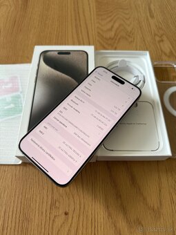 iPhone 15 Pro Max 1 TB Natural Titanium v záruke - 13