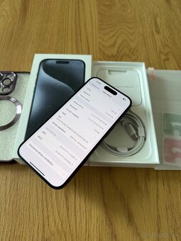 iPhone 15 Pro 128 gb Blue Titanium v záruke + príslušenstvo - 13
