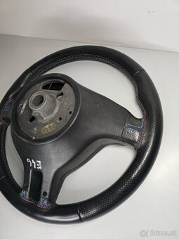 Športový kožený trojramenný volant BMW - 13