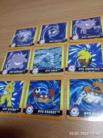 Pokemon samolepky Artbox z roku 1999 - 13