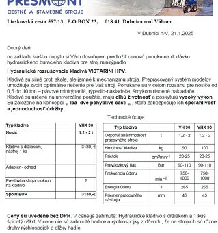 Cisto nove buracie kladivo na minibager. 1,2-2,2t. - 13