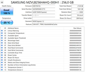 M.2 NVMe SSD Samsung / Intenso / WD / Patriot / Intel 256GB - 13