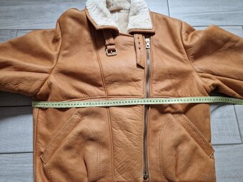 Dámská kožená bunda s beránkem velikost 40 (M) - 13