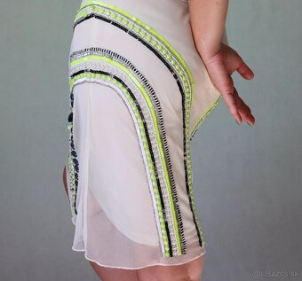 Nové smotanové šaty s korálikmi Miss Selfridge veľ.44 - 13