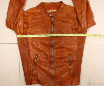 Pánská kožená bunda Freaky Nation velikost L - 13