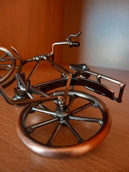 Starý kovový bicykel, dekorácia 18,5x10x8 cm - 13