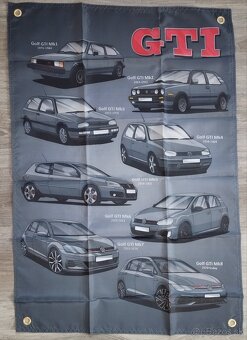 Vlajky VW Golf Mk1, Mk2, Mk3,GTI,G60 rallye ,VR6 - 13