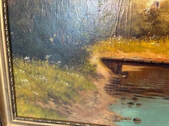 Stará olejomaľba na plátne - 13