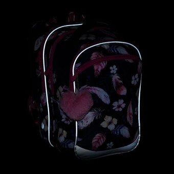 Školská taška s pierkami COCO - 13