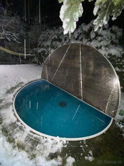 Zastrešenie bazéna 3,8m 4,2m 4,8m 7,2x3,3m prekrytie bazéna - 13