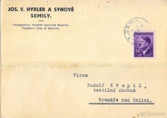 Poštové známky, filatelia: ČSR 1939-44 obálky a pošt. lístky - 13