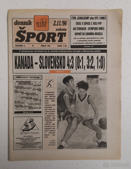 Staré noviny Denník Šport 3 - 13