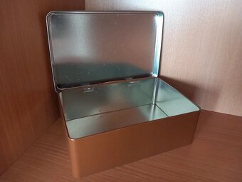 Staré objemné plechové nádoby po rodičoch - 2ks - 13