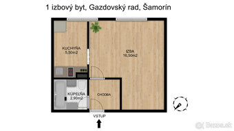 Na prenájom 1-izbový byt v centre Šamorína - 13