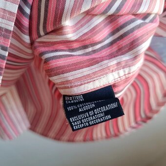 Tommy Hilfiger ružová pruhovaná košeľa s dlhým rukávom XL - 13