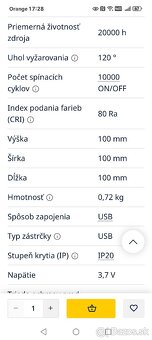 GLOBO LED lampa dotyková - 13