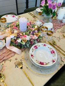 Vitrínová retro obedová súprava,posielam bezpečne - 13