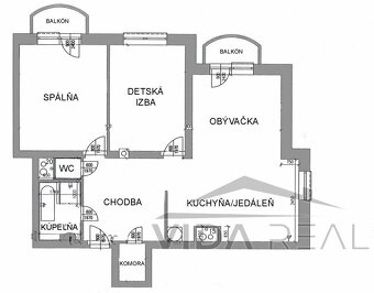 Priestranný 3-izbový byt s dvoma balkónmi v Pezinku, sídlisk - 13