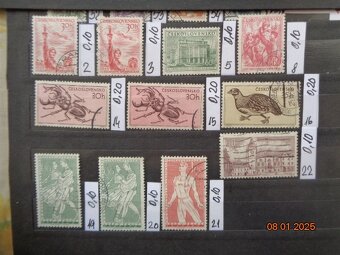 Poštové známky - ČESKOSLOVENSKO - 20 FOTO - 13