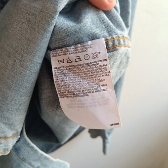 Vintage Levis modrá džínsová košeľa riflová košeľa L - 13