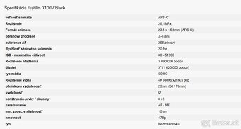 Fujifilm X100V + Telepresadka + prislusenstvo - 13
