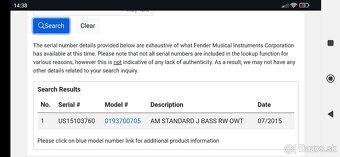 Fender American Standard Jazz Bass RW OWT 7/2015 - 13