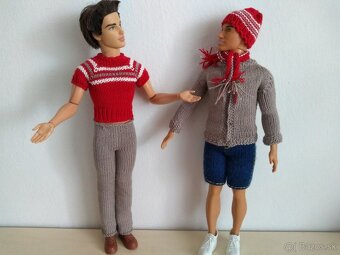 Veľryba slimák delfín tričko pre bábiku Ken barbie bermudy - 13