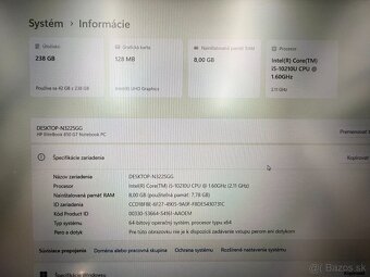 Notebook HP 850 G7/i5‑10210U/8GB/256GB SSD - 13