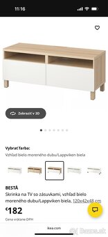 IKEA BESTÅ – rôzne skrinky a police (olivová/bledošedá) - 13