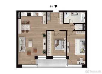 REZERVOVANÝ | LUNA | Bytový dom B - 3 izbový byt (B4) - 13