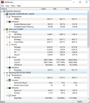 Na predaj 15,6" notebook Asus x550vb. - 13